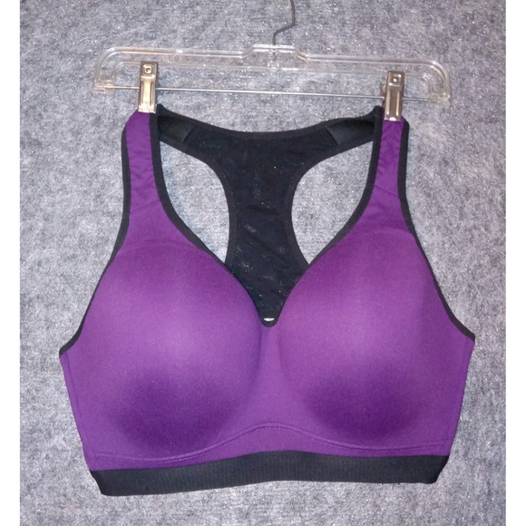 Reebok Other - Reebok Sports Bra Womens Size M Purple PlayDry High Impact Racerback Mesh
